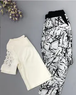 بلوز  شلوار ست مجلسی