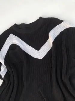 بلوز بافت مجلسی دو رنگ