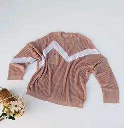 بلوز بافت مجلسی دو رنگ