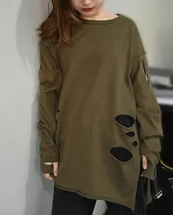 تيشرت زاپدار پاييزي آستین بلند