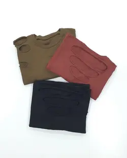 تيشرت زاپدار پاييزي آستین بلند