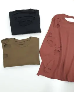 تيشرت زاپدار پاييزي آستین بلند