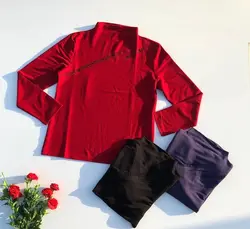 بلوز يقه سه سانت آستین بلند