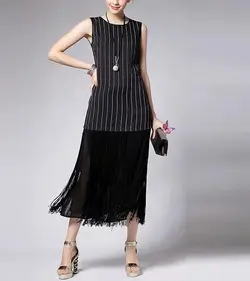 سارافون پاييزه طرح سرخپوستي راه راه