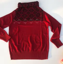 بلوز بافت سنتی  یقه اسکی