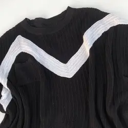 بلوز بافت مجلسي آستین بلند