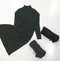 پيراهن يقه سه سانت آستین بلند