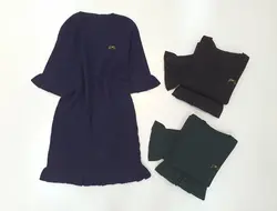 پیراهن بافت یقه گرد