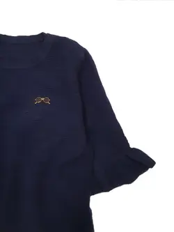 پیراهن بافت یقه گرد