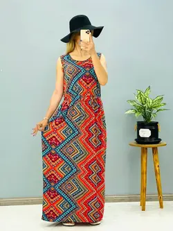 پیراهن نخی بلند