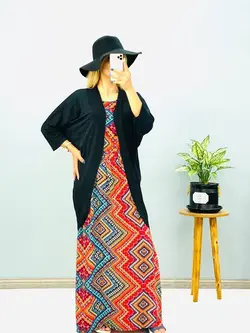 پیراهن نخی بلند