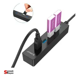 هاب USB 3.0 چهار پورت اوریکو مدل W8PH4-U3 - سروش رایان