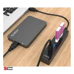 هاب USB 3.0 چهار پورت اوریکو مدل W8PH4-U3 - سروش رایان