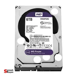 هارددیسک اینترنال وسترن دیجیتال مدل Purple WD60PURZ ظرفیت 6 ترابایت - سروش رایان