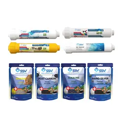 فیلتر دستگاه تصفیه آب مدل  Post carbon و Mineral و Alkaline و Nano silver به همراه شارژ یدک