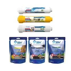 فیلتر دستگاه تصفیه آب مدل  Post carbon و Mineral و Alkaline به همراه شارژ یدک