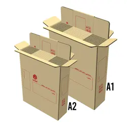 کارتن اسباب کشی و جابجایی صنایع سهند مدل A1 و A2 بسته 22 عددی
