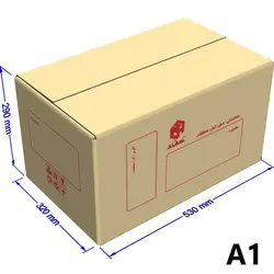 کارتن اسباب کشی و جابجایی صنایع سهند مدل A1 و A2 بسته 22 عددی