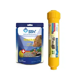 فیلتر شارژپذیر Mineral به همراه شارژ یدک 200 گرم مدل | تصفیه آب خانگی | دستگاه تصفیه آب | اس اس وی