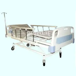 تخت بیمارستانی سه شکن برقی مدل 102 با قابلیت تنظیم ارتفاع صحرایی ساخت ایران