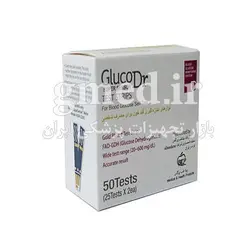 نوار تست قند خون 50 عددی گلوکو داکتر gluco dr مدل agm-2200 ساخت کره