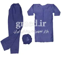 ست لباس یکبار مصرف بیمار طبیان طب tebyan teb ساخت ایران