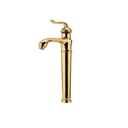 ست شیرآلات ساحل طلایی (تنه بزرگ) ویژوال - آینه دکوراتیو و روشویی تجسم