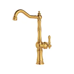 ست شیرآلات ساره طلایی مات ویژوال - آینه دکوراتیو و روشویی تجسم