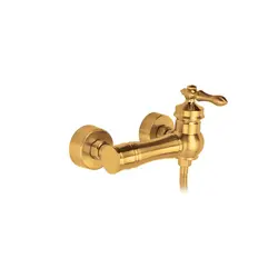 ست شیرآلات ساره طلایی مات ویژوال - آینه دکوراتیو و روشویی تجسم