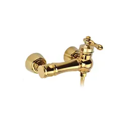 ست شیرآلات ساره طلایی ویژوال - آینه دکوراتیو و روشویی تجسم