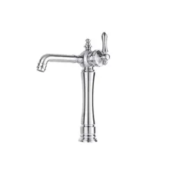 ست شیرآلات ساره کروم مات ویژوال - آینه دکوراتیو و روشویی تجسم