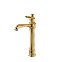 ست کامل شیرآلات خورشید طلایی - آینه دکوراتیو و روشویی تجسم