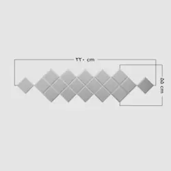 آینه دکوراتیو تجسم مدل TABAN11