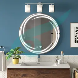 آینه چراغ‌دار رها