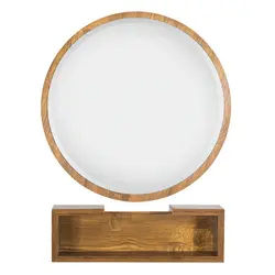 آینه دستشویی گرد آنتیک با اتاژور