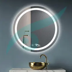 آینه چراغ‌دار گرد