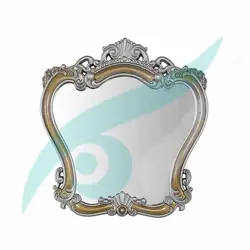 آینه دستشویی کیان نقره‌ای