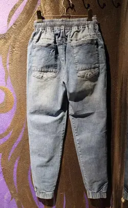 شلوار اسلش سایز بزرگ آبی کد 347