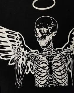 تیشرت اسکلتی پشت چاپ کد 385