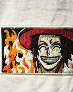 تیشرت انیمه گلدوزی کد 387