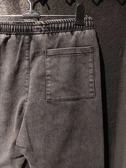 شلوار اسلش لش زغالی چاپ لیزری