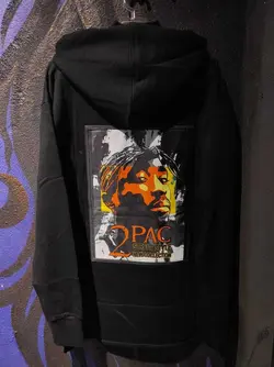 هودی پشت چاپ یقه اسکی