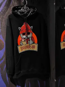 هودی سوپر سایز بلک لایت