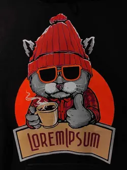 هودی سوپر سایز بلک لایت