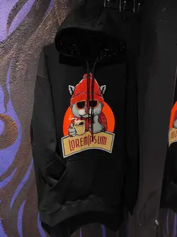 هودی سوپر سایز بلک لایت