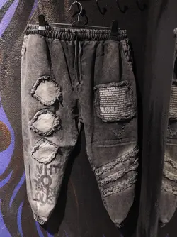 شلوار اسلش جین زاپدار