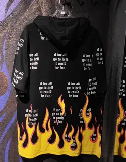 تیشرت کلاهدار آتشی fire 🔥
