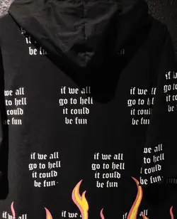 تیشرت کلاهدار آتشی fire 🔥