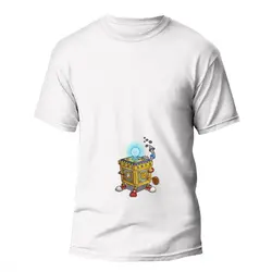 تیشرت طرح گرافیکی جعبه جادویی بخار steam box