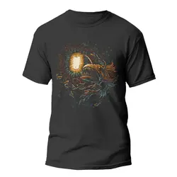 تیشرت طرح گرافیکی ماهی ترسناک